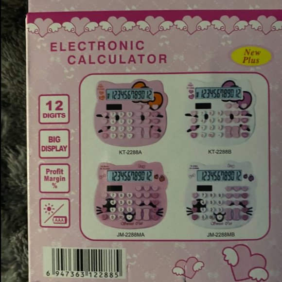 Cute Cat Head Shape Hello Kitty Calculator Great Gift Idea - Picture 6 of 6